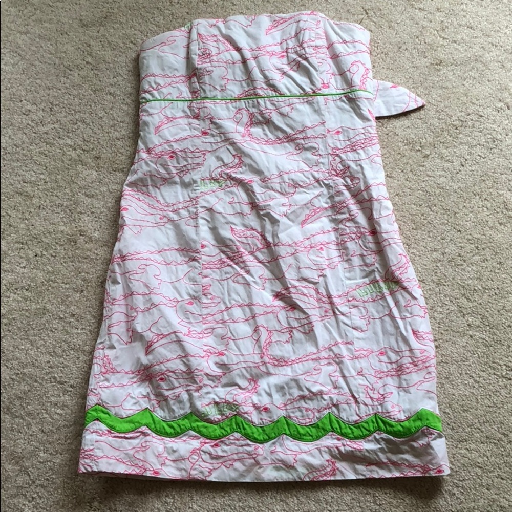 Lilly Pulitzer Alligator Growl strapless dress - Picture 1 of 6